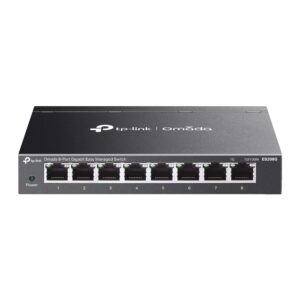 TP-Link Omada ES208G 8-Port Gigabit Ethernet Easy Managed Network Switch with 8 * GbE Ports - Centralized Cloud Management Via Web OR Omada App