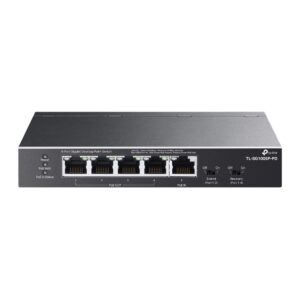 TP-Link TL-SG1005P-PD Gigabit PoE-Powered Unmanaged Network PoE Switch With 1 * PoE++ Input Port + 4 * 10/100/1000Mbps PoE Output Ports - Up To 66W PoE Power Output
