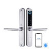 iSecure A210-TT-BLE-SD-3585-SN Battery-Powered Smart-Lock - Silver Colour - Slimline - 3585 Double Hook Mortise - Weatherproof - Access by TTLock App, Fingerprint, Keypad, Mifare - Suitable for Door Thickness 30~60mm