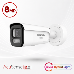 Hikvision DS-2CD3686G2HT-LIZSUY Ultra-series Deep-Learning AI (Artificial Intelligence) 4K 8MP PoE IP Smart Hybrid Light (60m IR + 60m White-Light) 120dB True-WDR Weatherproof Bullet Camera with 2.7~13.5mm Motorized Zoom Lens - NEMA4X Anti-corrosion Coating