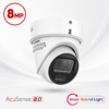 Hikvision DS-2CD3H86G2H-LIZSUY/SL Ultra-series Active-Deterrence Deep-Learning AI (Artificial Intelligence) 4K 8MP PoE IP Smart Hybrid Light (40m IR + 40m White-Light) 130dB AWDR Weatherproof Eyeball Turret Camera with 2.7~13.5mm Motorized Zoom Lens - Built-in Audio Mic + Speaker + Strobe + Siren - NEMA4X Anti-corrosion Coating