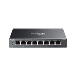 TP-Link Omada ES208GP 8-Port Gigabit Ethernet Easy Managed Network Switch with 8 * GbE PoE+ Ports - 64W PoE Power Output - Centralized Cloud Management Via Web OR Omada App