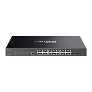 TP-Link Omada SG3428XMP 24-Port Gigabit and 4-Port 10GE SFP+ L2+ Managed Network Switch with 24-Port PoE+ Ports - 384w PoE Power - Centralized Management - Omada App