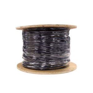 Dynamix C-C6EXT-SLDBK CAT6 UTP External / Outdoor-Rated Solid Cable - 305m Reel On a Wooden Drum - 23AWGx4P - 250MHz - UV Stabilised Black PE jacket