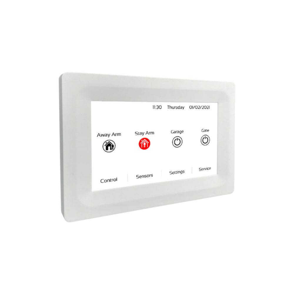 AAP EC-TOUCH-W PROX 5" Touchscreen Keypad With Built-In Prox RFID Reader For Access ControlĀ - White Colour - Compatible with EC-i, EC, ESL, Elite S, Elite S Lite and ESX Series Alarm Control Panels