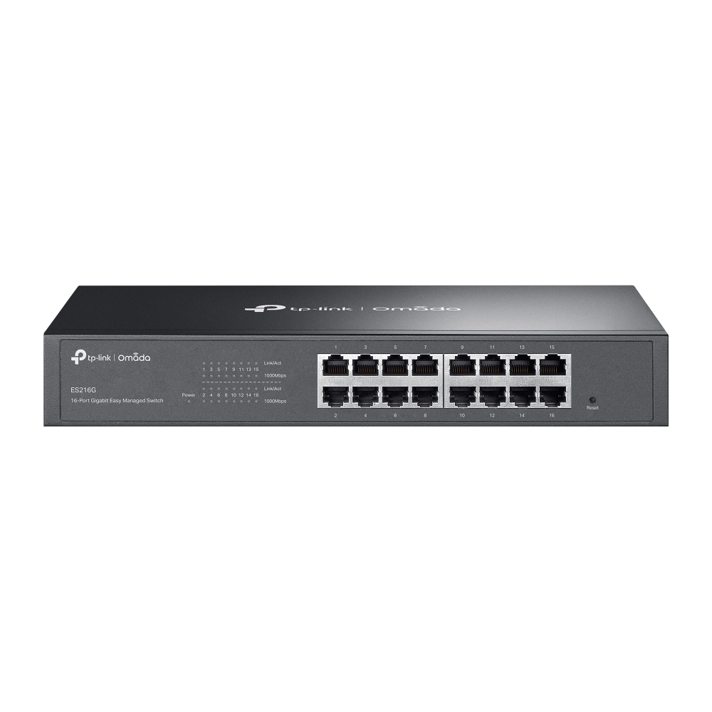 TP-Link Omada ES216G 16-Port Gigabit Ethernet Easy Managed Network Switch with 16 * GbE Ports - Centralized Cloud Management Via Web OR Omada App