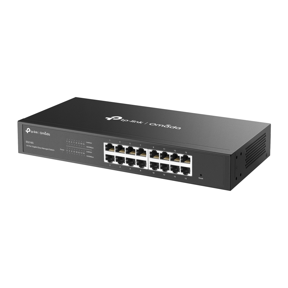 TP-Link Omada ES216G 16-Port Gigabit Ethernet Easy Managed Network Switch with 16 * GbE Ports - Centralized Cloud Management Via Web OR Omada App