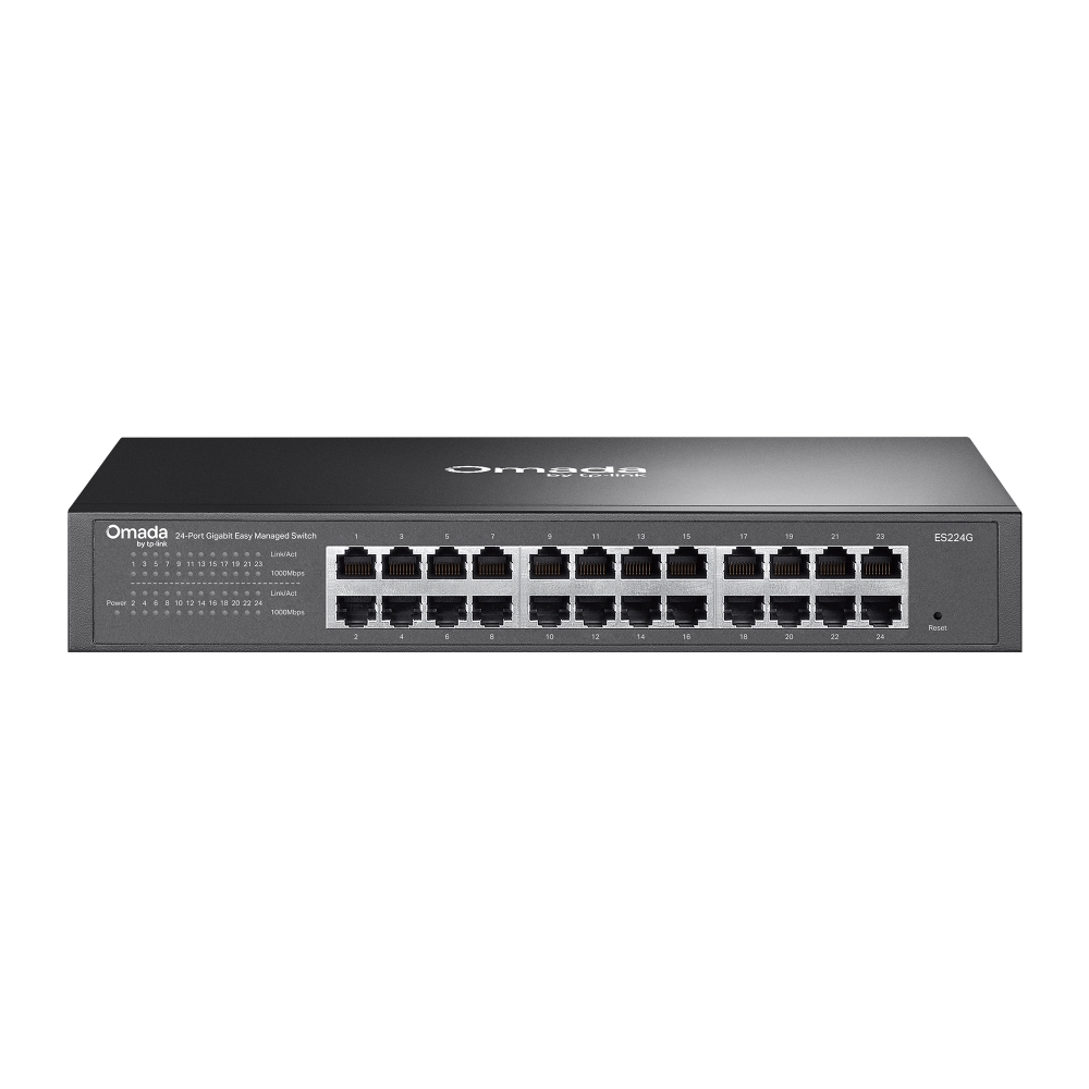 TP-Link Omada ES224G 24-Port Gigabit Ethernet Easy Managed Network Switch with 24 * GbE Ports - Centralized Cloud Management Via Web OR Omada App