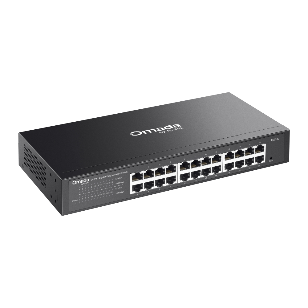 TP-Link Omada ES224G 24-Port Gigabit Ethernet Easy Managed Network Switch with 24 * GbE Ports - Centralized Cloud Management Via Web OR Omada App