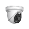 Hikvision HikMicro HM-TD1228T-2/G1/T3A HeatPro Series Thermal & Optical Bi-spectrum Thermography Network Turret Camera - AI Features - Deep Learning - 256 x 192 Thermal Resolution + 5MP Optical Resolution - 2.1mm Thermal Fixed Lens + 2.2mm Optical Fixed Lens - 30m IR + 30m White Light Range - Strobe + Siren - Audio & Alarm Input / Output