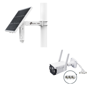 TP-Link VIGI 4G Solar Starter Kit - Includes 1 * SP9030 Solar Set + 1 * S345-4G 4MP LTE All-In-One Bullet Camera - Smart IOT MPPT Controller Included - Weatherproof - Remote Management*