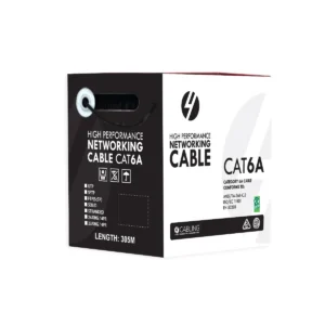 4Cabling SLD.C6AUUTP.BLACK U/UTP CAT6A BLACK Data Cable on Reel with PVC Jacket | 305m Roll Black | 23AWG x 4P