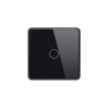 Akubela TYSH-Z2123 1 Gang Smart Touch Switch - EU - Glass - Black Colour - ZigBee 3.0 Protocol - Supports BelaHome App and HyPanel Control
