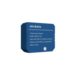 Akubela ZBMD-C1-R1 1 Gang Switch Module - ZigBee - 230VAC Powered - Supports BelaHome App & HyPanel Control