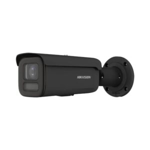 Hikvision DS-2CD2T166G3-4I2UY-BLK AcuSense DarkFighter AI H265 Ultra-HD 16MP PoE IP EXIR (80m) Ultra-Low-Light 130dB True-WDR Weatherproof BLACK Bullet Camera with 2.8mm Fixed Lens - 94.2° Horizontal Wide Angle FoV - Anti-Corrosion