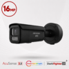 Hikvision DS-2CD36167G3-LIZSUY/SL-BLK Ultra-series Active-Deterrence Deep-Learning AI (Artificial Intelligence) Ultra-HD 16MP PoE IP Smart Hybrid Light (60m IR + 60m White-Light) 130dB AWDR Weatherproof BLACK Bullet Camera with 2.7~13.5mm Motorized Zoom Lens - Built-in Audio Mic + Speaker + Strobe + Siren - NEMA4X Anti-corrosion Coating