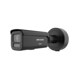 Hikvision DS-2CD36167G3-LIZSUY/SL-BLK Ultra-series Active-Deterrence Deep-Learning AI (Artificial Intelligence) Ultra-HD 16MP PoE IP Smart Hybrid Light (60m IR + 60m White-Light) 130dB AWDR Weatherproof BLACK Bullet Camera with 2.7~13.5mm Motorized Zoom Lens - Built-in Audio Mic + Speaker + Strobe + Siren - NEMA4X Anti-corrosion Coating