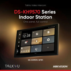 Hikvision DS-KH9570-WTE1/S TalkVu Series Android PoE IP Wireless 10″ Indoor Touchscreen Intercom Monitor – Scenario Control Panel – Unified Security Management – 1080P Display – WiFi 6 – Bluetooth