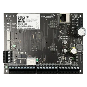 EliteControl EC-i 8 Zone Alarm Panel PCB - With On-Board Ethernet IP Module - 4 x Outputs - Includes Resistors & Battery Leads, Expandable Up To 248 Zones