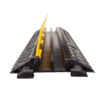 Dynamix FCP-2CH-1000 2-Channel Floor Cable Cover / Protector - Heavy Duty with Installation Lid - Outer Dimensions 970 x 240 x 50mm (LxWxH) - Channel Dimensions 32 x 32mm - Weight 6.5Kg - Max load bearing 10 Tons