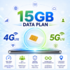 ITPLUS 15GB-DATA-PLAN - Affordable Mobile Data for Business & Remote Connectivity - Nationwide New Zealand 4G/5G Coverage - 15GB Monthly Data Allowance at Full 4G/5G Speeds* - Unlimited Reduced-Speed Data After 15GB Usage.