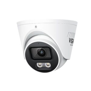 TP-Link VIGI InSight S445S 2.8MM ColorPro 2.0 Active-Deterrence AI H265 4MP PoE IP Smart-Dual-Light (30m IR + 30m White-Light) Ultra-Low-Light Full-Colour 120dB True-WDR Weatherproof Eyeball Turret Camera with 2.8mm Fixed Lens - 2-Way Audio