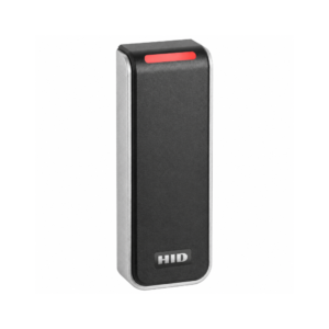 HID Global 20NKS-02-000000 Signo Access Control Multi-Tech Smart-Profile (SEOS / iClASS SE / iClASS SR / iClASS / MIfae Desfire EV1/EV2 (SIO) / Mifare Classic) Reader - (IP65-Rated) Weatherproof & Tamper-proof - Slimline - Mullion Style - Black Bezel - Secure Mobile ID via NFC / Bluetooth - Supports OSDP (Open Supervised Device Protocol)
