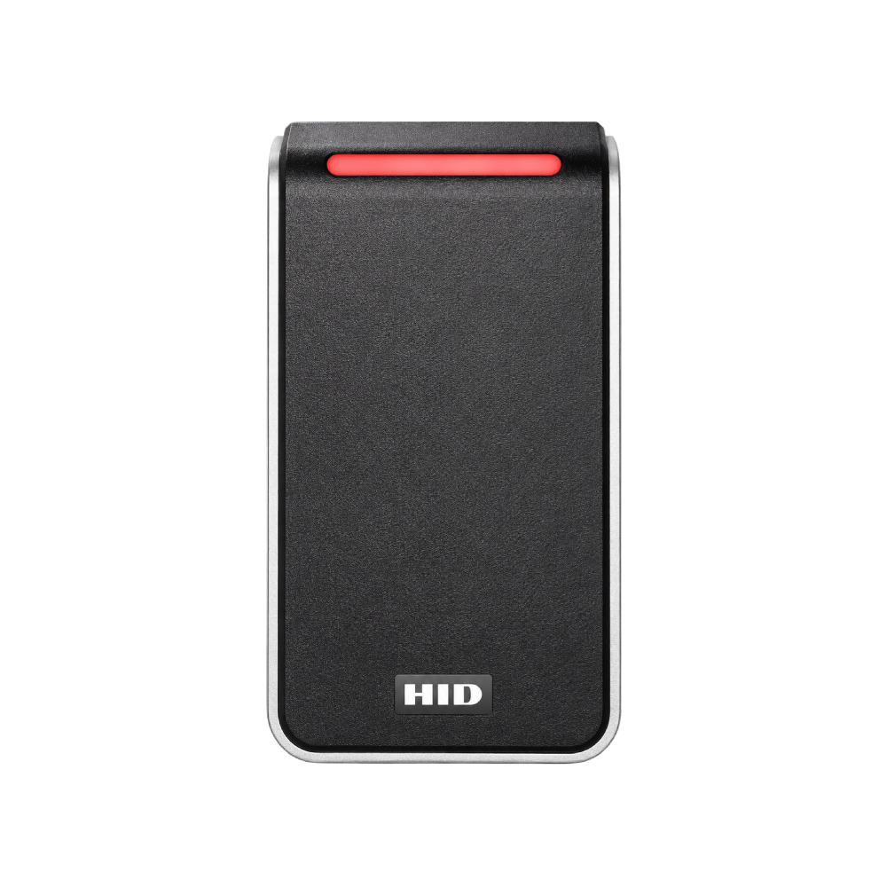 HID Global 40NKS-00-000000 Signo Access Control Multi-Tech Standard-Profile (SEOS / iClASS SE / iClASS SR / iClASS / MIfae Desfire EV1/EV2 (SIO) / Mifare Classic / HID Prox / Indala / EM Prox) Reader - Weatherproof - & Tamper-proof - Black Bezel - Secure Mobile ID via NFC / Bluetooth - Supports OSDP (Open Supervised Device Protocol)