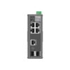 Omada Networks IES206G 6-Port Gigabit Ethernet Industrial Easy Managed Network Switch with 4 * GbE Ports + 1 * Gb Combo RJ45/SFP Slot + 1 * Gb SFP Slot - 9.6V~60V DC Input - Solar Compatible - Fanless - Centralized Cloud Management Via Web OR Omada App