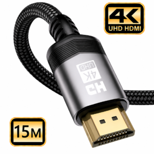 iSecure ICL-HDMI4K15MCABLE 15M Length 4K UHD Type A HDMI Cable with Noise-Shielding Outer Cover - 4K Resolution Support