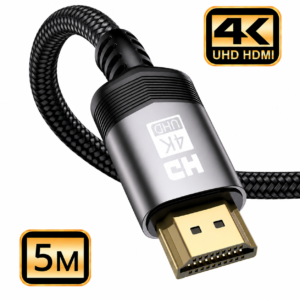 iSecure ICL-HDMI4K5MCABLE 5M Length 4K UHD Type A HDMI Cable with Noise-Shielding Outer Cover - 4K Resolution Support