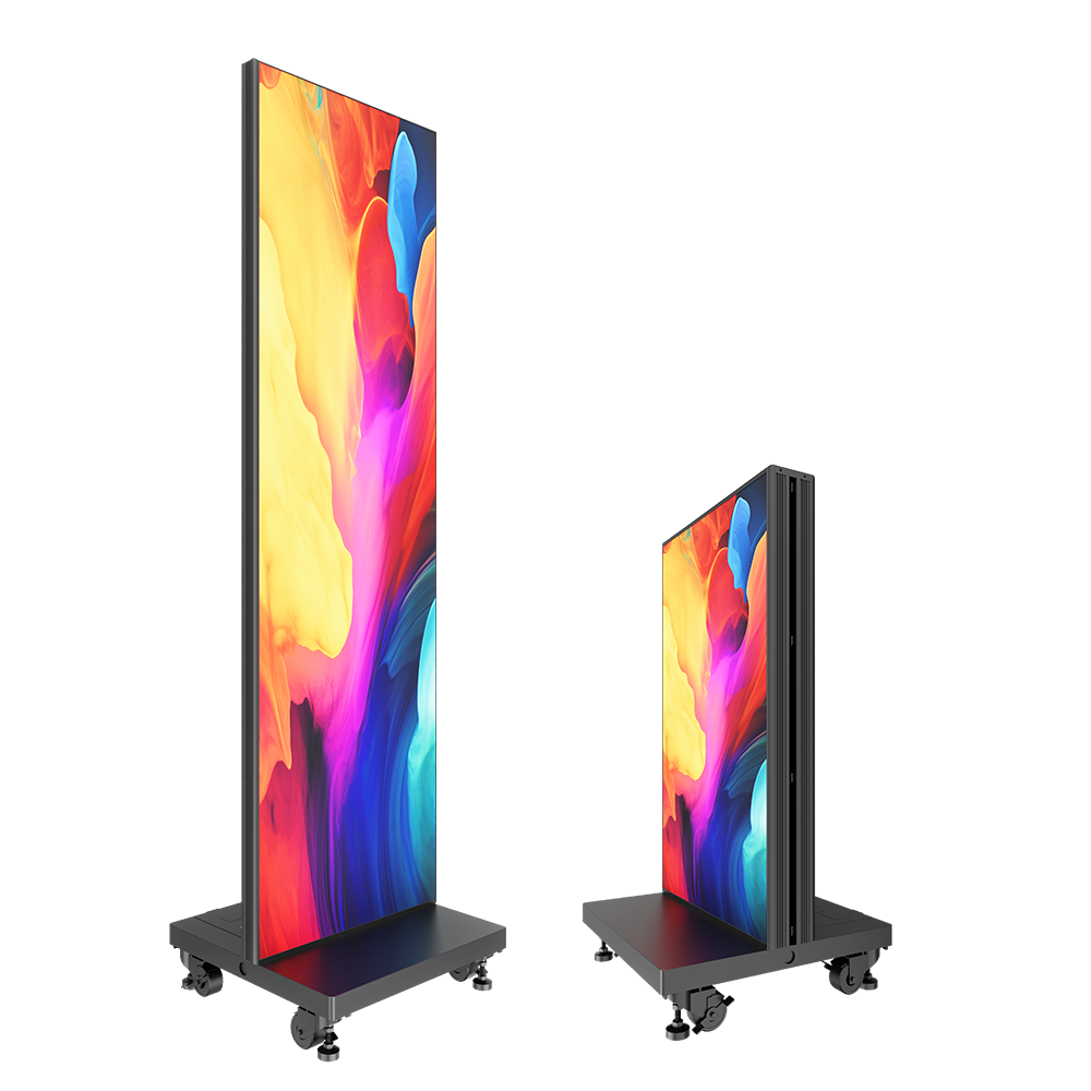 ZKDigimax DG01-A6P18_A200 Floor-Standing Digital Signage LED Poster Cabinet - 1.8mm Pixel Pitch - 800 cd/m2 Brightness - 1920mm x 640mm Size - WiFi - Content Management by USB, WiFi & Cloud - Includes A200 LED Controller