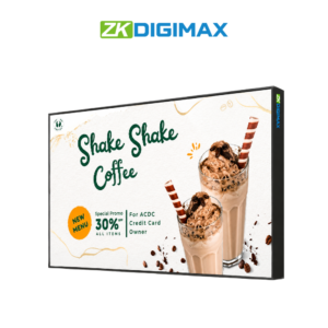 ZKDigimax DG03-B1W43 43" (43-Inch) IP65-Rated Outdoor-Rated Digital Signage - 4K Resolution - 16:9 Ratio - High Brightness - Built-in WiFi - Android 11 OS - 2500 Nits Brightness