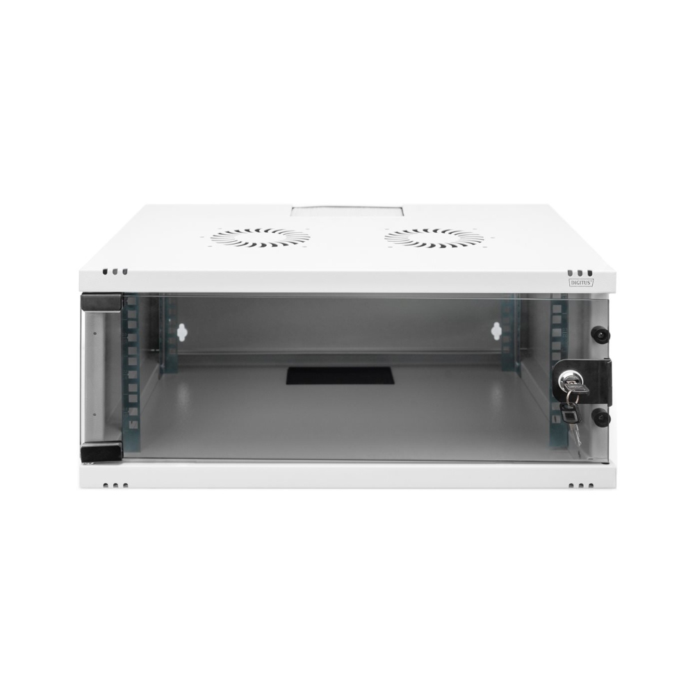 Digitus DN-38010 4U 19" Wall-Mount Server / Data / Network Cabinet - White - Flat-Pack Supply - Dimensions: 241mm (H) x 540mm (W) x 400mm (D)