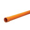 iSecure Electrical PVC Conduit - 4m Length - Orange Colour - Weatherproof