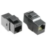 iSecure CAT6-KSCOUPLER-BLK-10PACK - Keystone Coupler | CAT6 RJ45 Snap In Keystone Coupler | Black | PACK OF 10 Pieces per Pack