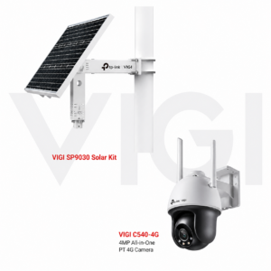 TP-Link VIGI 4G Solar Starter PT Kit - Includes 1 * SP9030 Solar Set + 1 * C540-4G 4MP 4G LTE All-In-One PT Camera - Smart IOT MPPT Controller Included - Weatherproof - Remote Management*