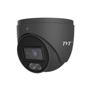 TVT TVT-D2.8-B-6MP-C H265 AI (Artificial Intelligence) 6MP PoE IP Smart-Hybrid-Light (30m IR +30m White-Light) Full-Colour 120dB True-WDR Weatherproof Dark-Grey Eyeball Network Camera with 2.8mm Fixed Lens - Built-in Audio Mic