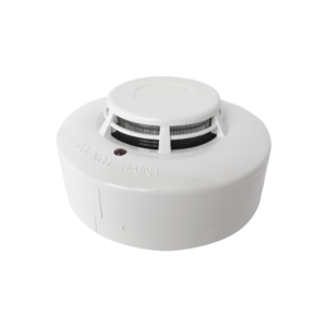 WizMart NB338-4B Conventional Non-Addressable Photoelectric (Optical) Latching Smoke Detector with 70dB Buzzer - NO/NC Contacts - 4-Wire - 12VDC Powered