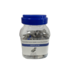 4Cabling 005.002.0157 High-Performance CAT6A 23AWG Shielded RJ45 Crimp Plug - Jar of 50 Pieces - Passthrough Plug - Compatible with 22AWG-26AWG Solid and Stranded Wire