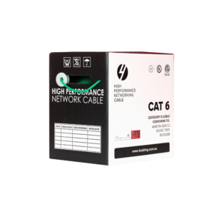 4Cabling SLD.C6UTP.GREEN.R 305m CAT6 Green UTP SOLID Cable Roll, 550MHz, 23AWG x 4P, PVC CM UL Rated Jacket. Supplied on Plastic Reel in Box