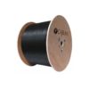 4Cabling SLD.C6UTP.UV.BLACK Outdoor-Rated UV-Stabilized 305m Black CAT6 On A Wooden Reel - 23AWG