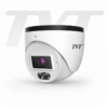 TVT TD-9524S4L-C#D/PE/AW1 H265 AI (Artificial Intelligence) SMD 2MP PoE IP Smart-Hybrid-Light (30m IR + 20m White-Light) Full-Colour DWDR Weatherproof Eyeball Network Camera with 2.8mm Fixed Lens - Built-in Audio Mic - 95° Horizontal FoV