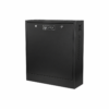 Datatek SECCAB-BK Dual-Lock Security Cabinet with 5 Outlet PDU & 2x Cooling Fans - Supports up to 24 Inch Monitor & 2RU Equipment - Weight Cap up to 30Kgs, PDU Included, 2x Keys Included - Wall Mount - Black Colour