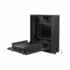 Datatek SECCAB-BK Dual-Lock Security Cabinet with 5 Outlet PDU & 2x Cooling Fans - Supports up to 24 Inch Monitor & 2RU Equipment - Weight Cap up to 30Kgs, PDU Included, 2x Keys Included - Wall Mount - Black Colour