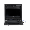 Datatek SECCAB-BK Dual-Lock Security Cabinet with 5 Outlet PDU & 2x Cooling Fans - Supports up to 24 Inch Monitor & 2RU Equipment - Weight Cap up to 30Kgs, PDU Included, 2x Keys Included - Wall Mount - Black Colour