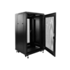 ZKTeco ZK-R22U-6622S Floor-Standing 22RU Network / Data Cabinet - Lockable Front Glass Door - Lockable Rear Mesh Door - Includes 1 * Cooling Fan + 1 * 19" Tray/Shelf - Dimensions: 600*600*1200 mm