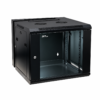ZKTeco ZK-R6U-6506-DR Double-Swing 6RU Wall-Mount Network / Data Cabinet - Lockable Front Glass Cover - Includes 1 * Cooling Fan + 1* Rackmount Tray/Shelf - Dimensions: 600 × 550 × 367 mm
